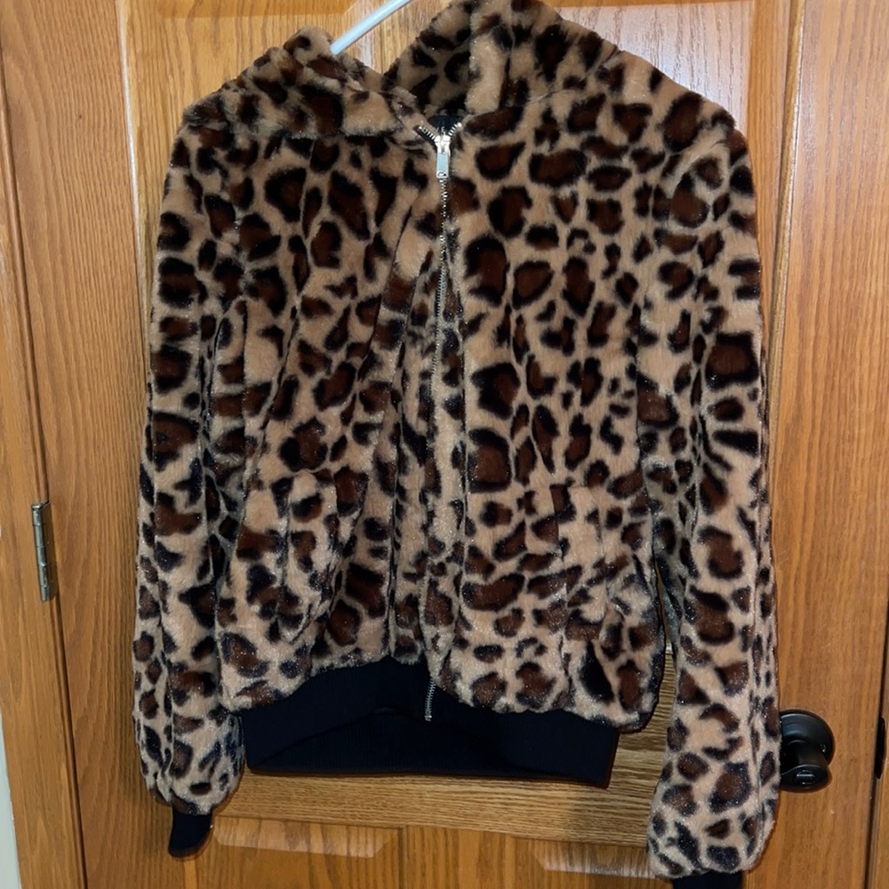 furry cheetah jacket
